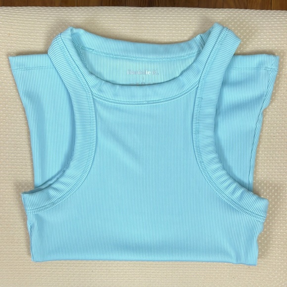 Danielle K Studios | Tops | Danielle K Studios Light Blue Rib Body  Sculpting Tank Size Small | Poshmark